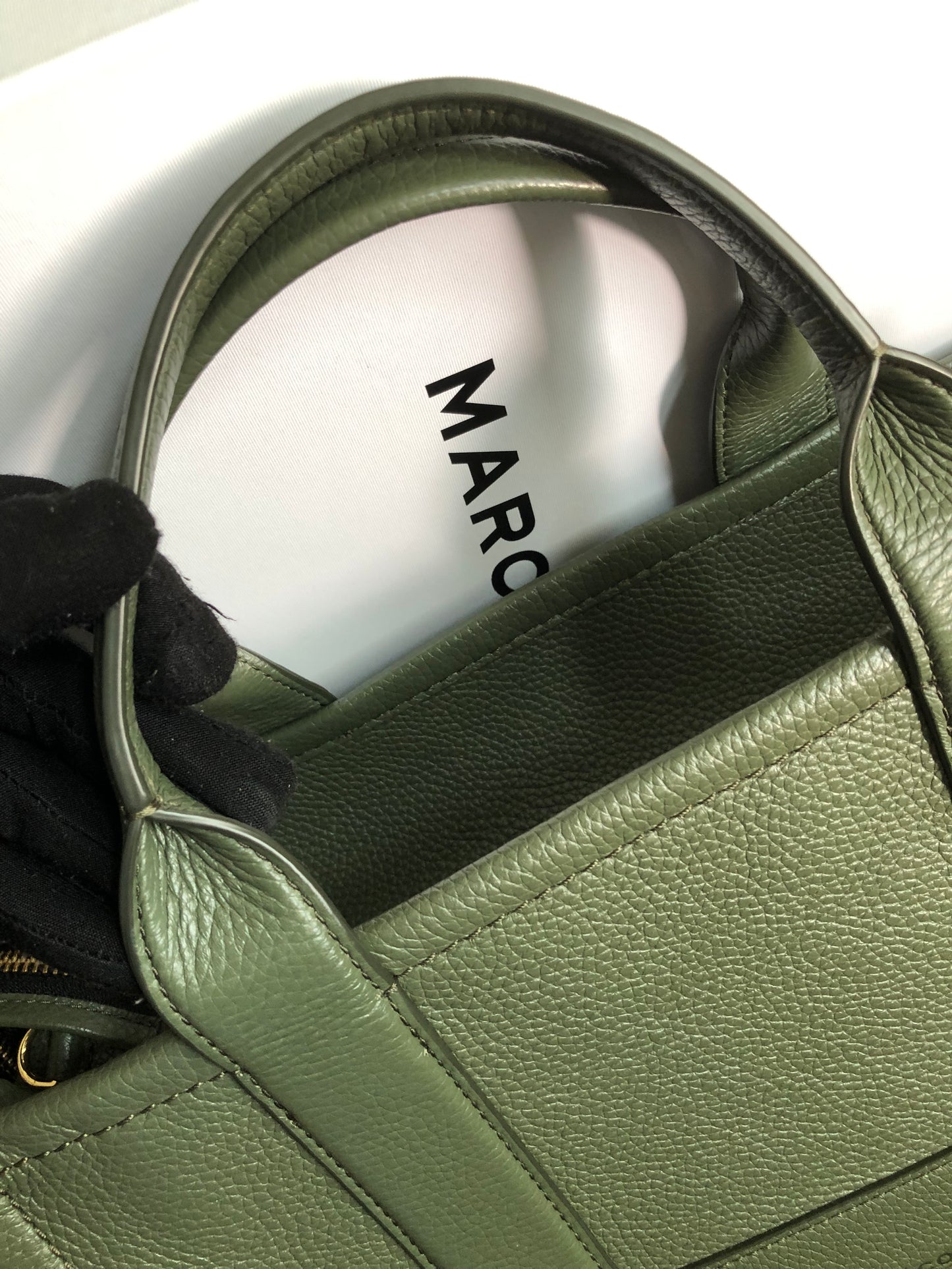 Preloved Marc Jacobs the medium leather tote bag in Green