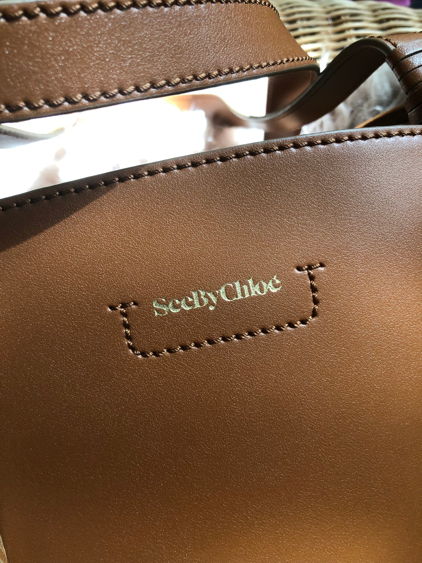 Preloved SEE BY CHLOÉ Cecilia Fringed Leather Bucket Bag