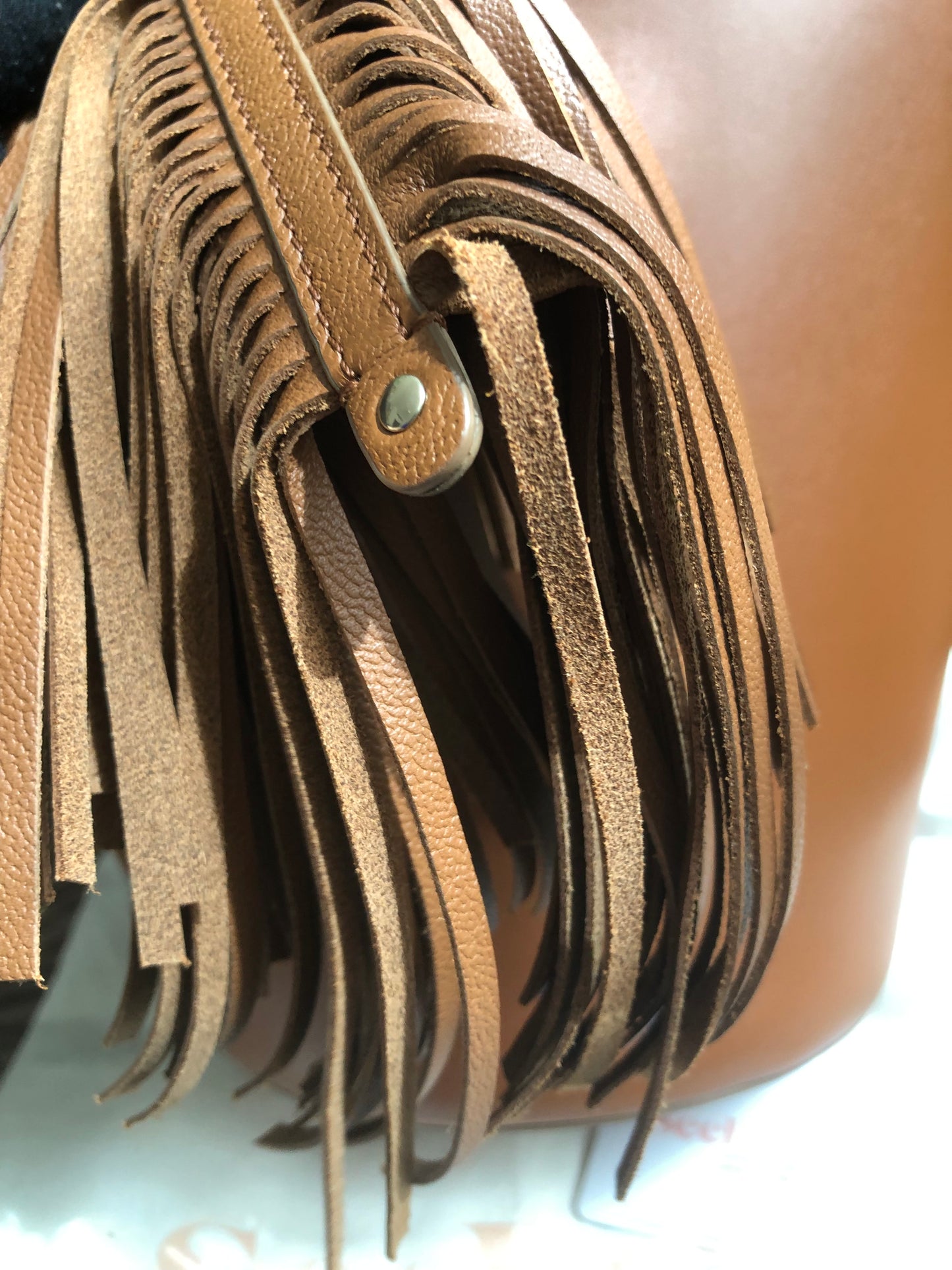 Preloved SEE BY CHLOÉ Cecilia Fringed Leather Bucket Bag