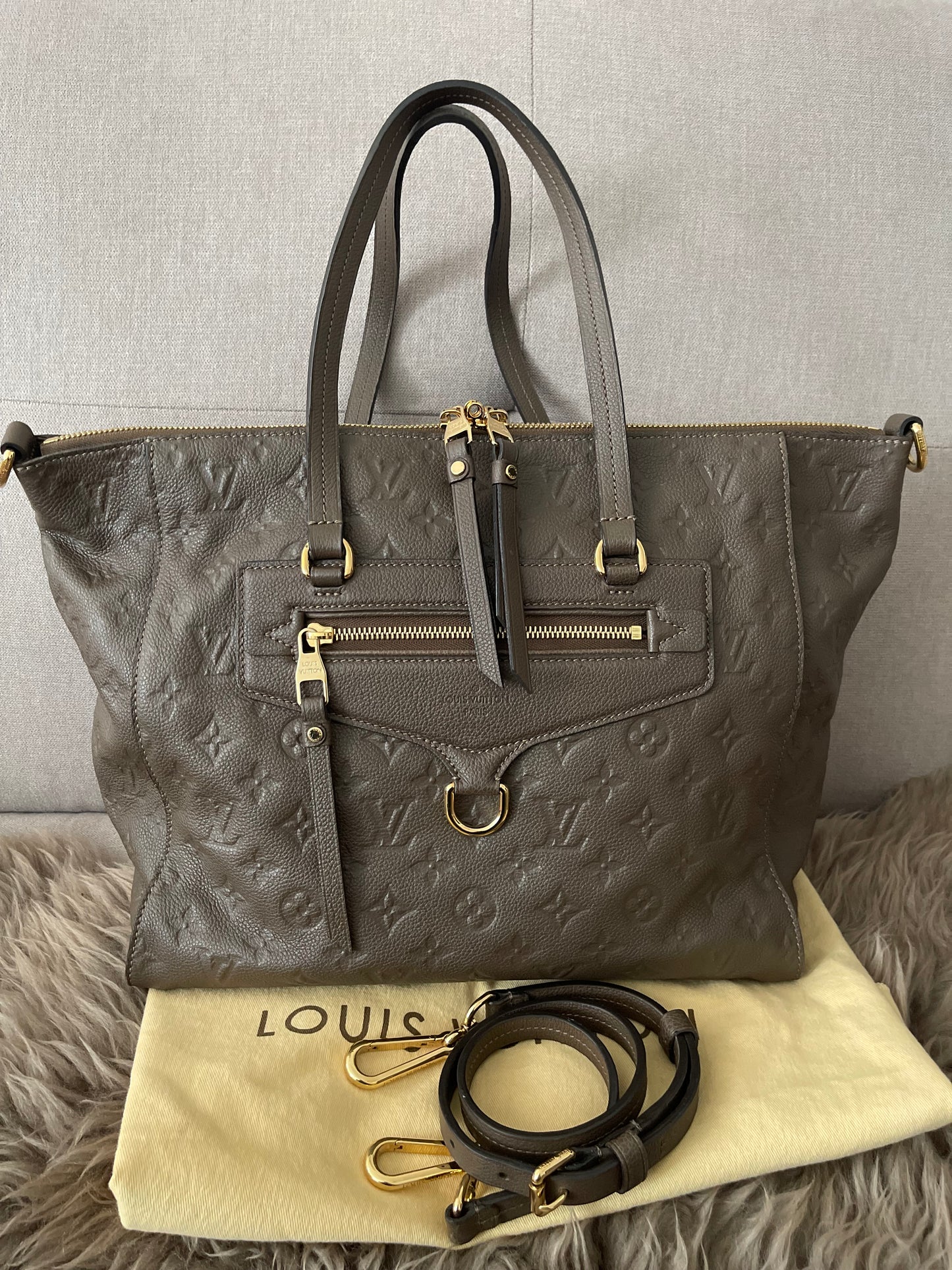 Preloved Authentic Louis Vuitton Ombre Monogram Empreinte Leather Lumineuse PM Bag