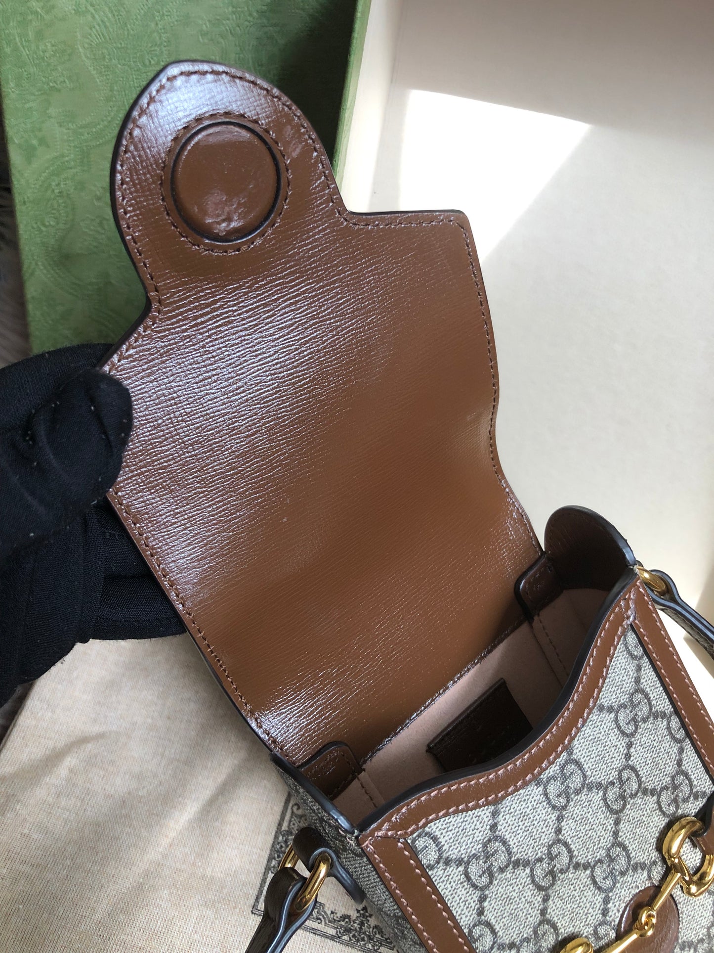 Preloved Gucci Horsebit 1955 mini bag