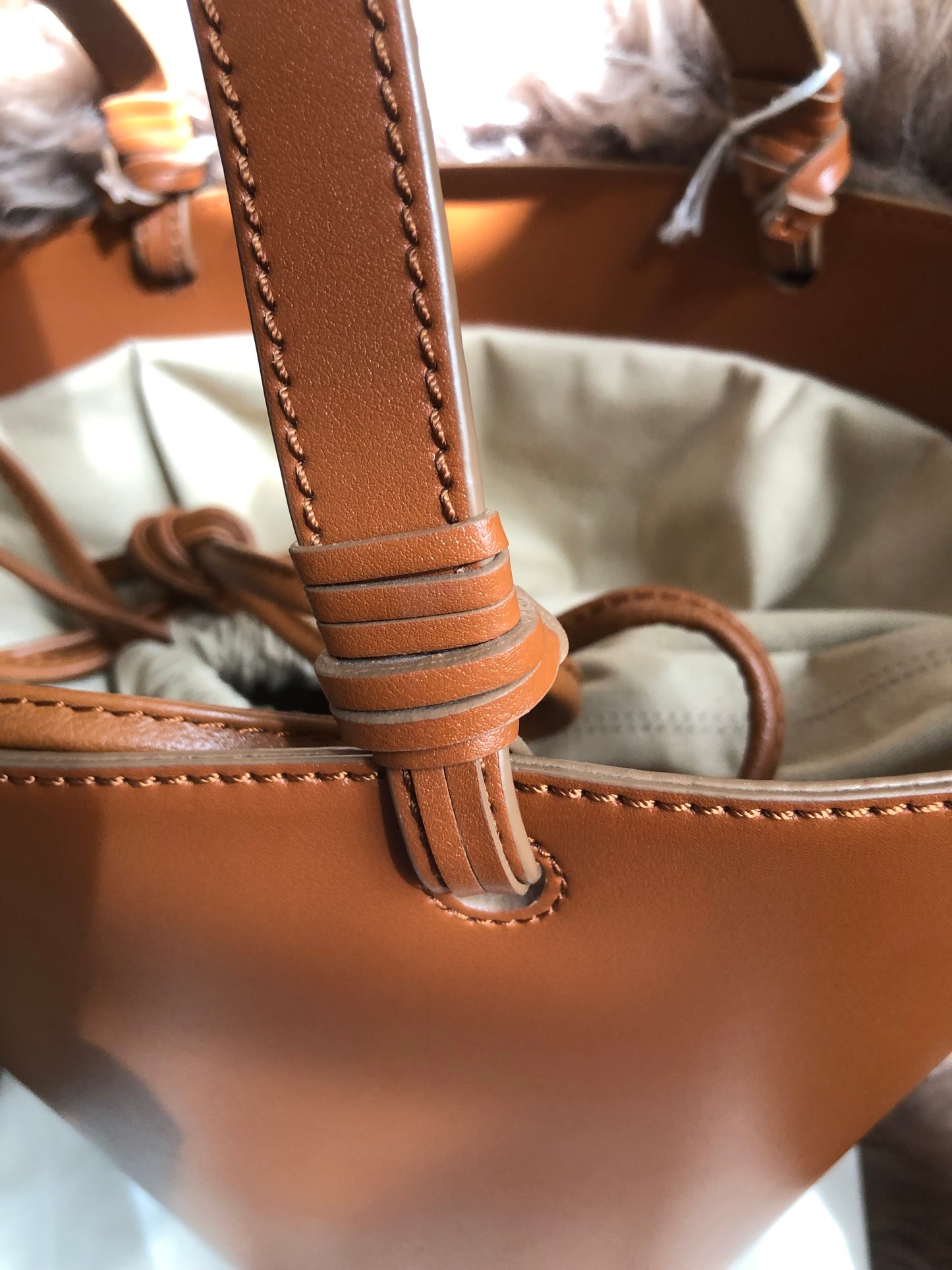 Preloved SEE BY CHLOÉ Cecilia Fringed Leather Bucket Bag