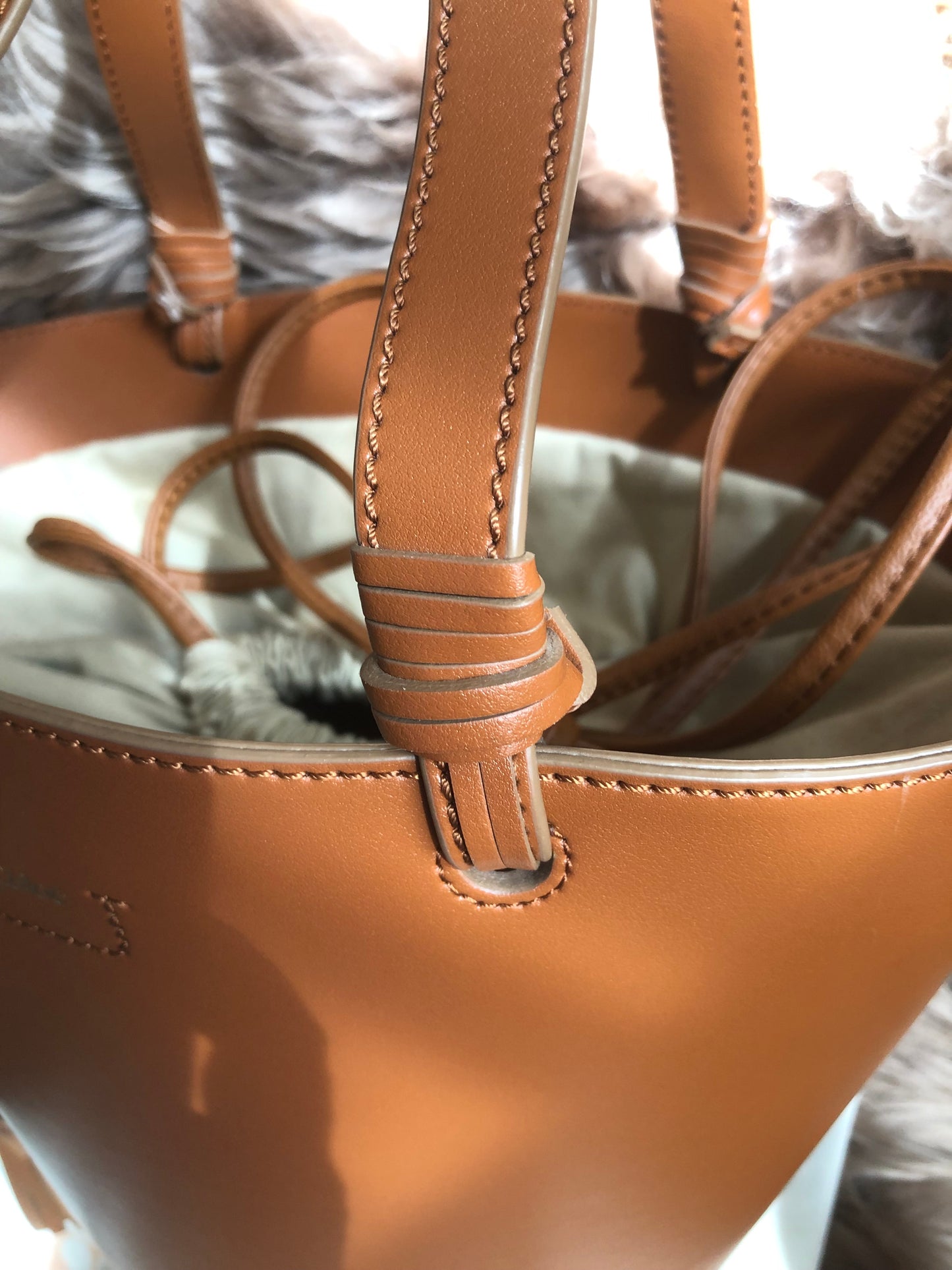 Preloved SEE BY CHLOÉ Cecilia Fringed Leather Bucket Bag