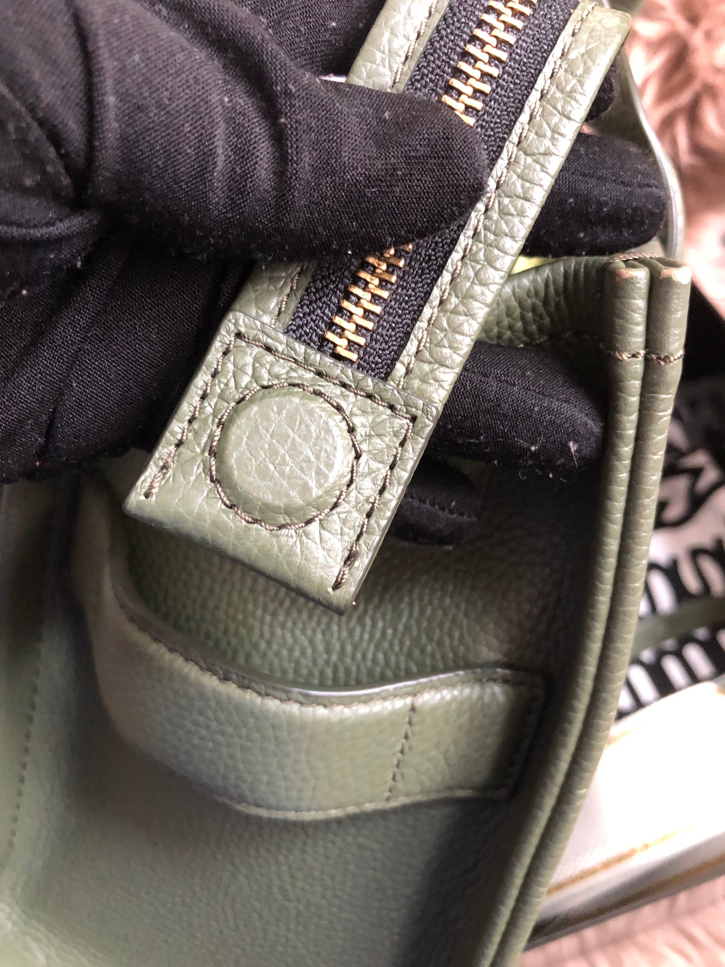Preloved Marc Jacobs the medium leather tote bag in Green