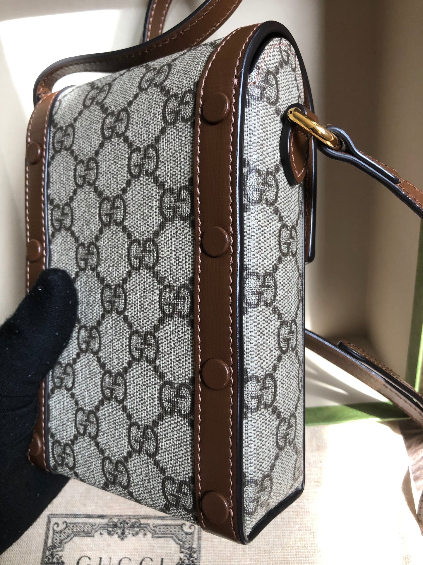 Preloved Gucci Horsebit 1955 mini bag