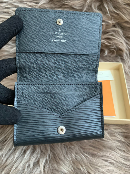 Louis Vuitton Epi Epi Leather Card Case Black