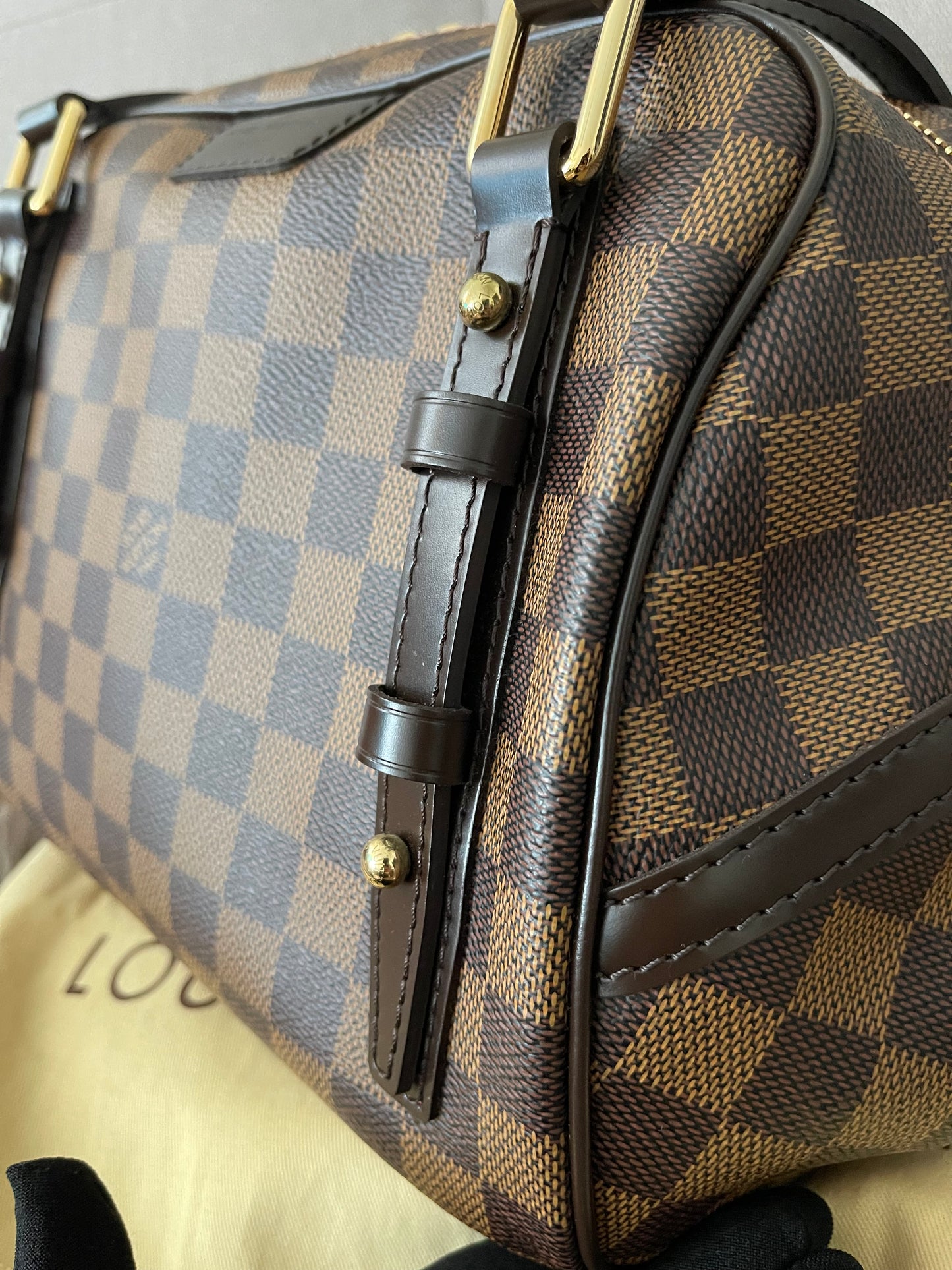 Preloved Authentic Louis Vuitton Damier Rivington PM shoulder bag