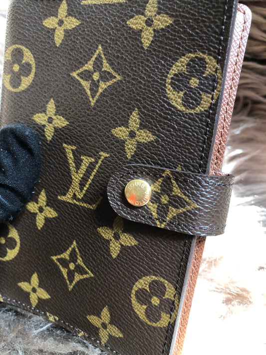 Louis Vuitton Preloved 2003 Agenda PM notebook cover monogram