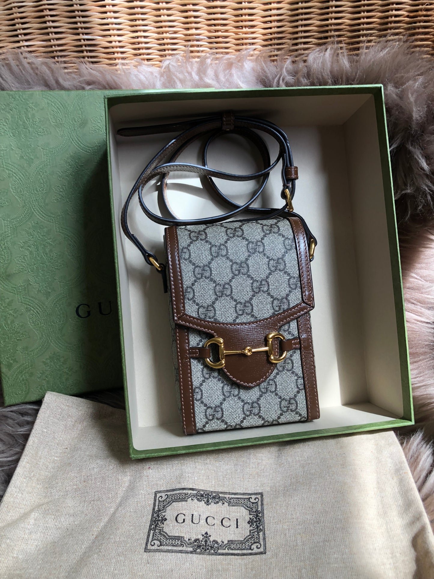 Preloved Gucci Horsebit 1955 mini bag