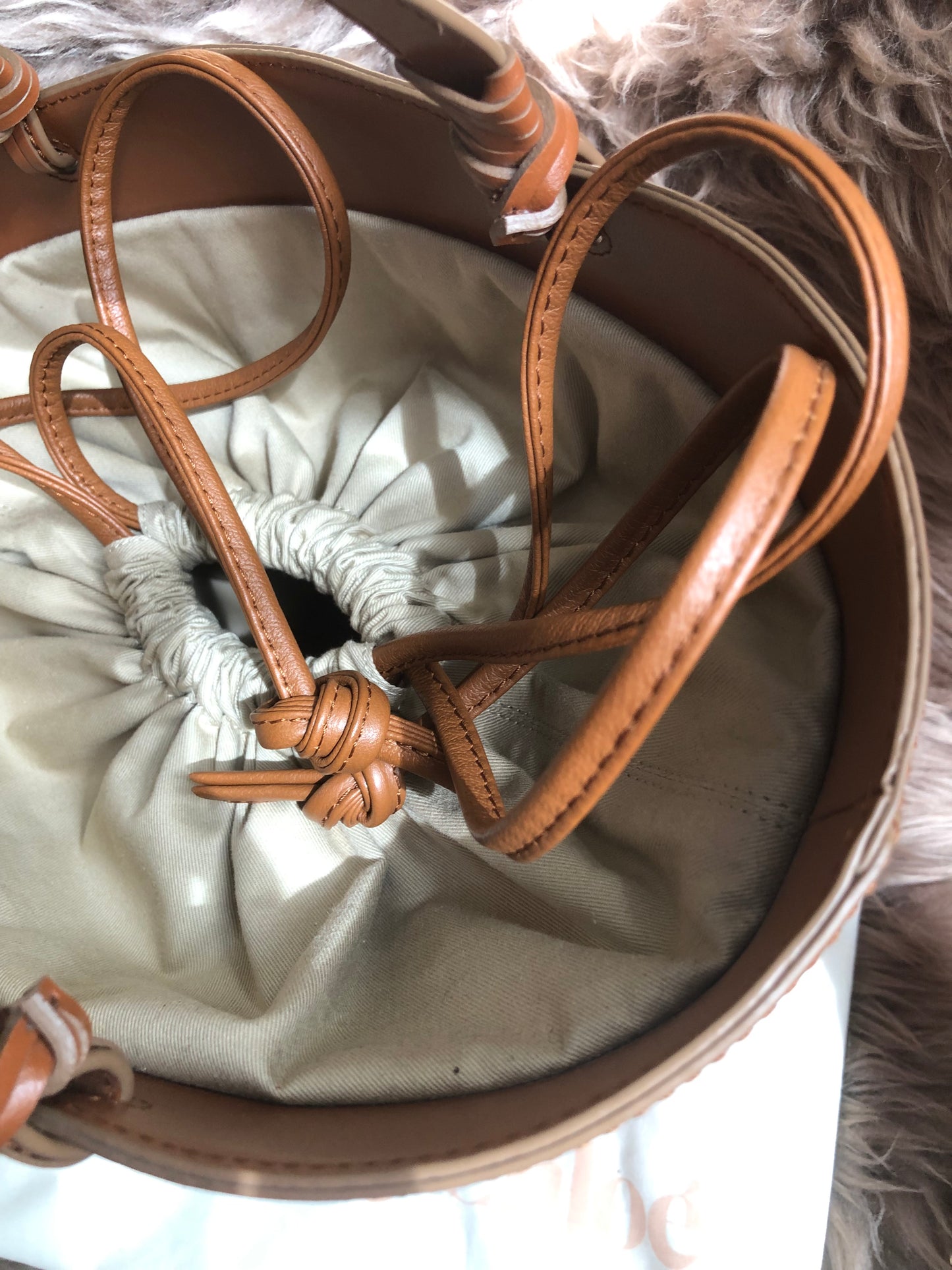 Preloved SEE BY CHLOÉ Cecilia Fringed Leather Bucket Bag