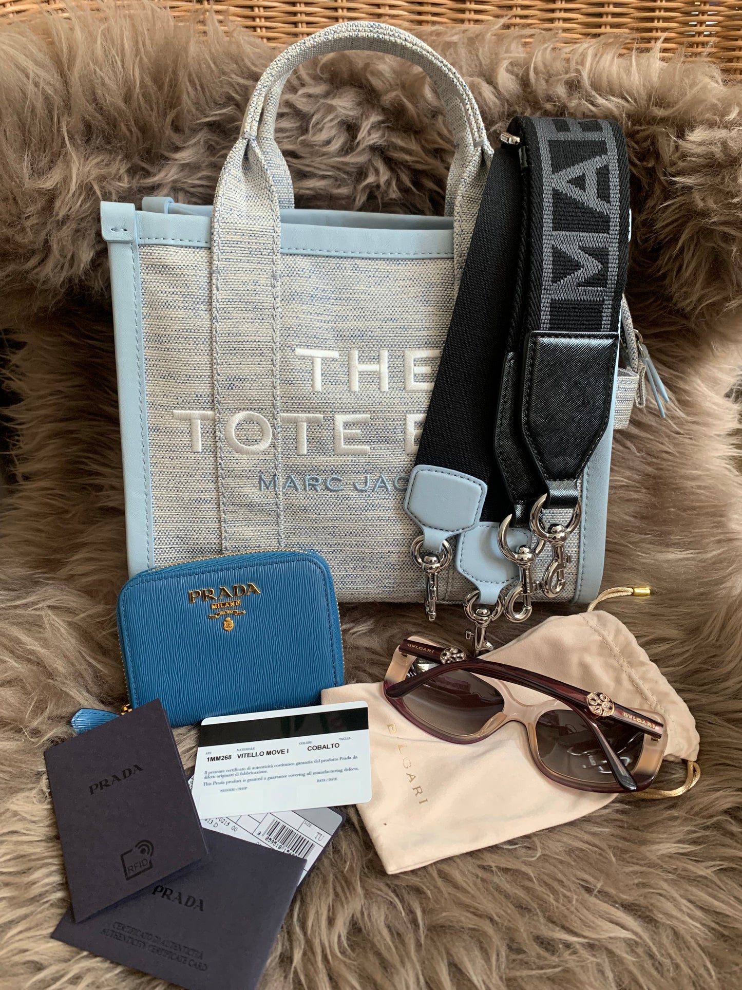 MARC JACOBS
Canvas Small Summer Tote Bag Blue