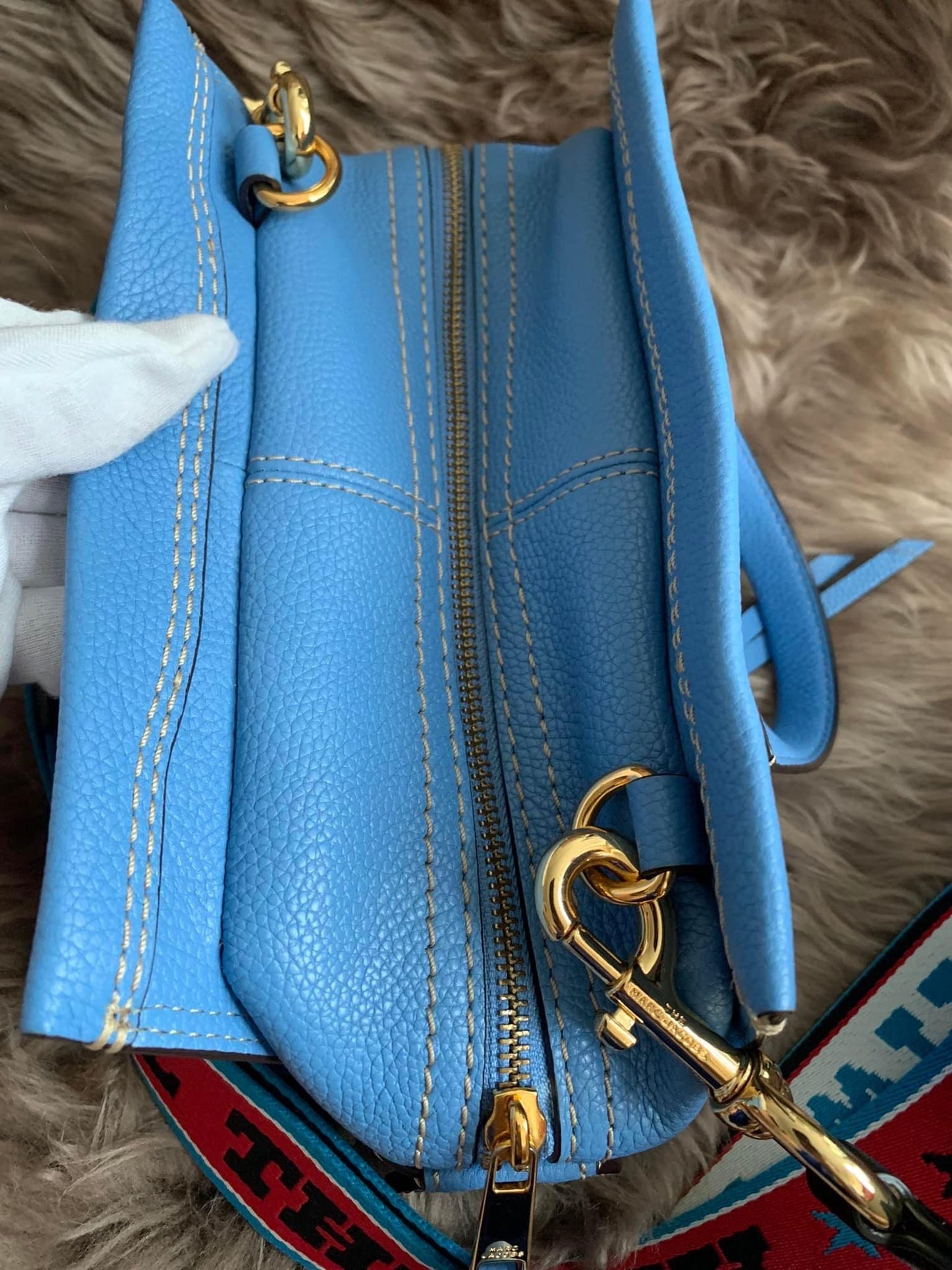 Marc Jacobs Mini Cruiser Satchel Bag in Coastal Blue