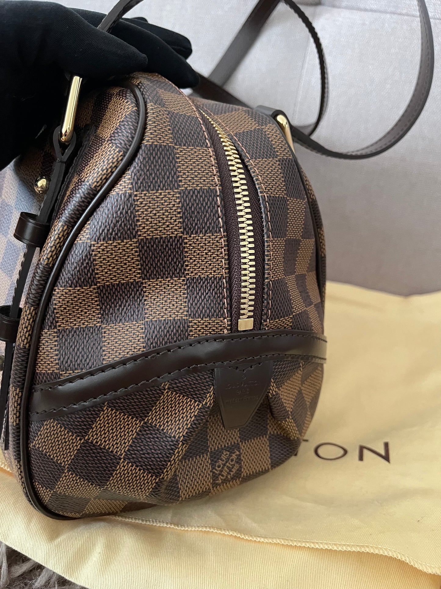 Preloved Authentic Louis Vuitton Damier Rivington PM shoulder bag
