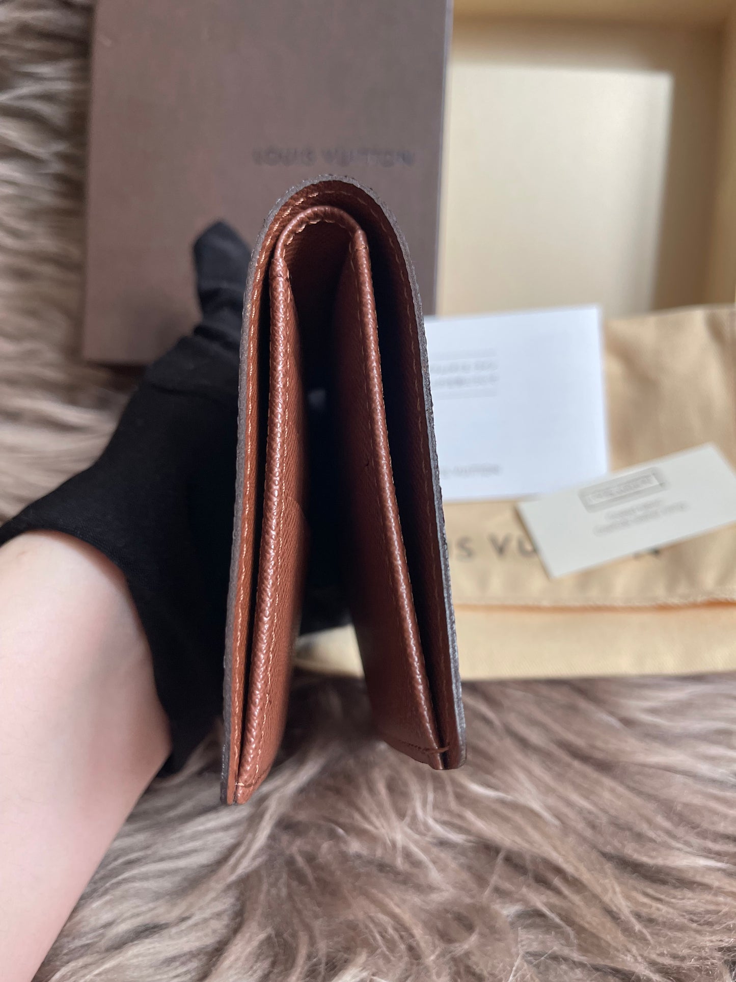 Preloved Louis Vuitton Monogram Porte Billets Credit Wallet