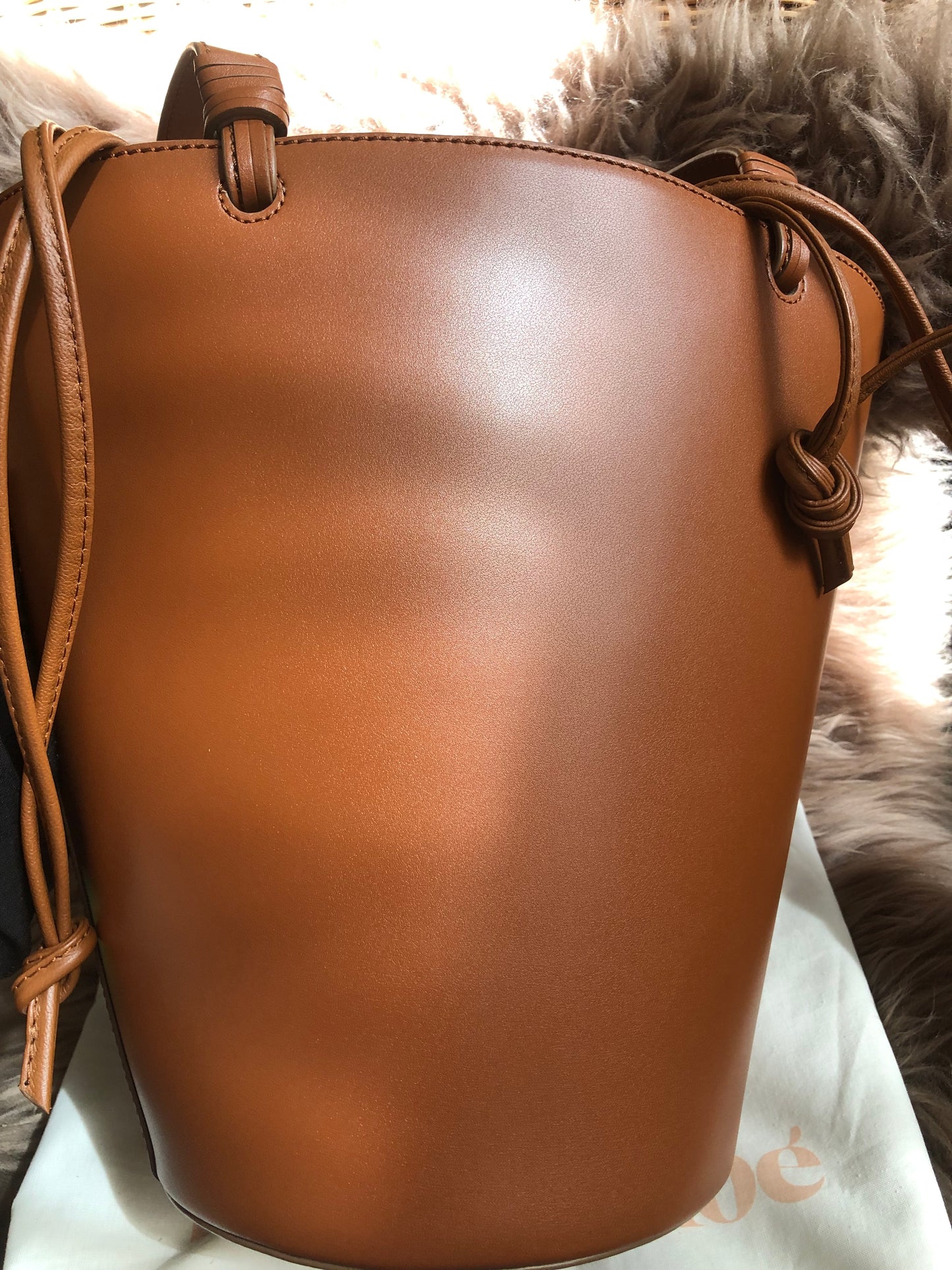 Preloved SEE BY CHLOÉ Cecilia Fringed Leather Bucket Bag
