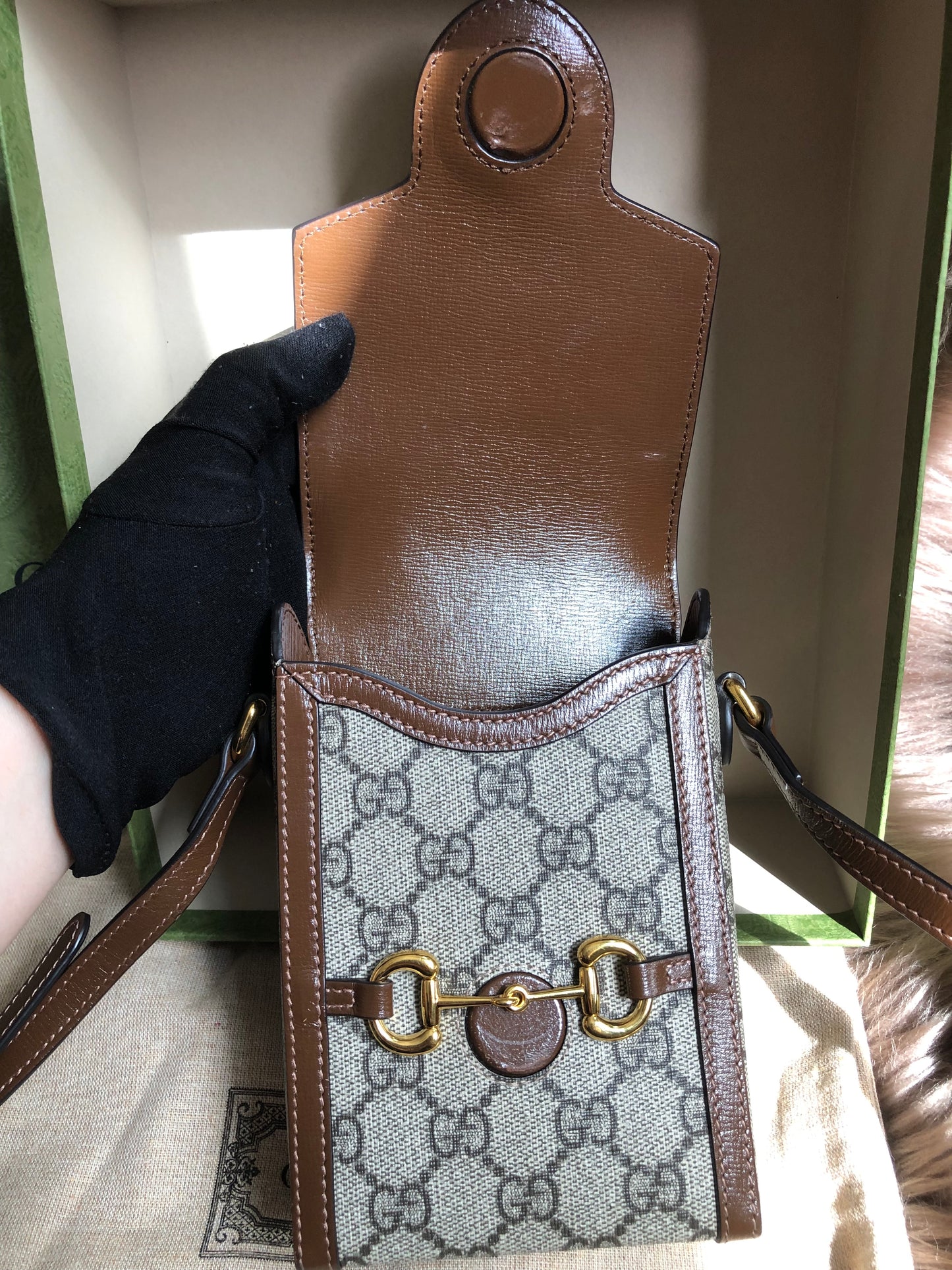 Preloved Gucci Horsebit 1955 mini bag