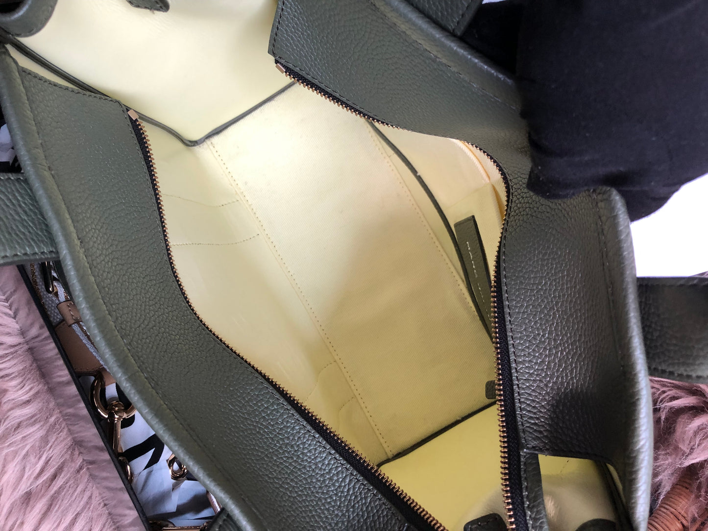 Preloved Marc Jacobs the medium leather tote bag in Green