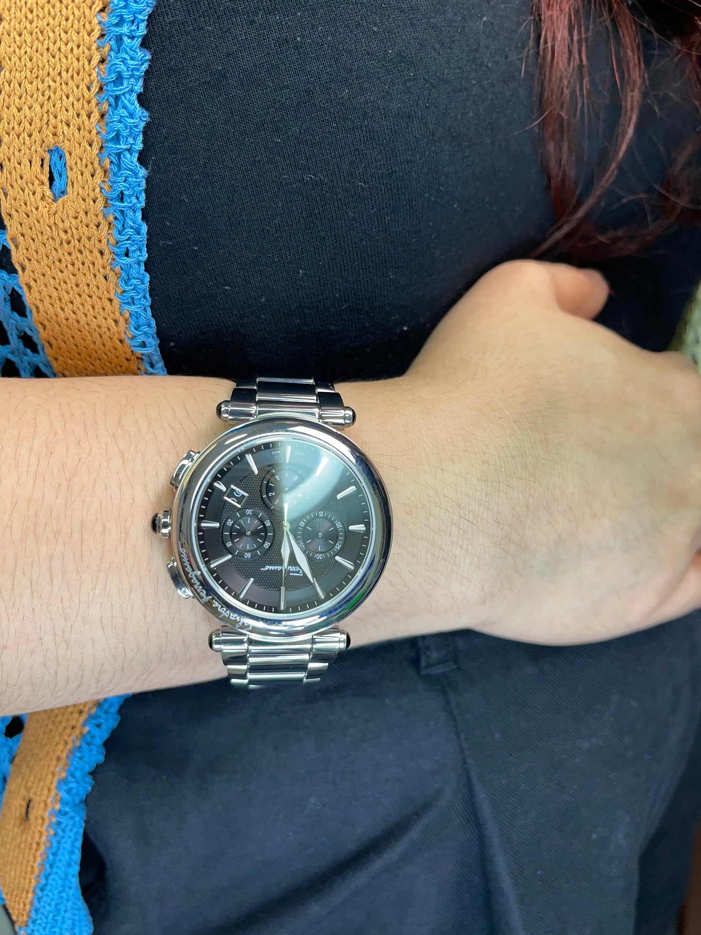 BIG DROP! Preloved Ferragamo Idillio Quartz Chronograph 42mm
