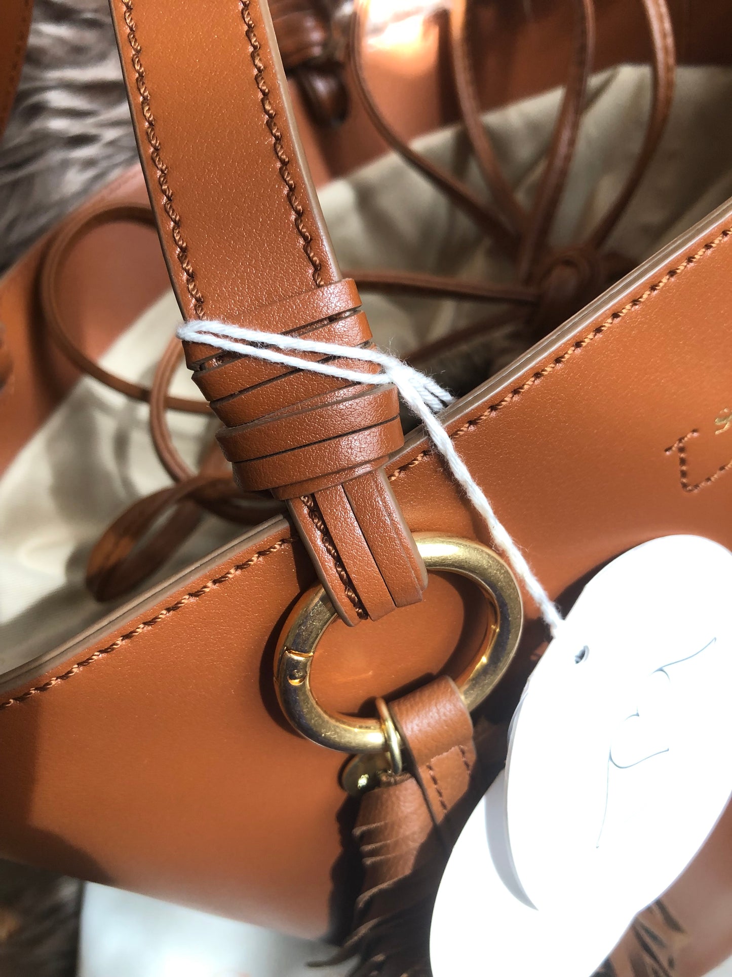 Preloved SEE BY CHLOÉ Cecilia Fringed Leather Bucket Bag