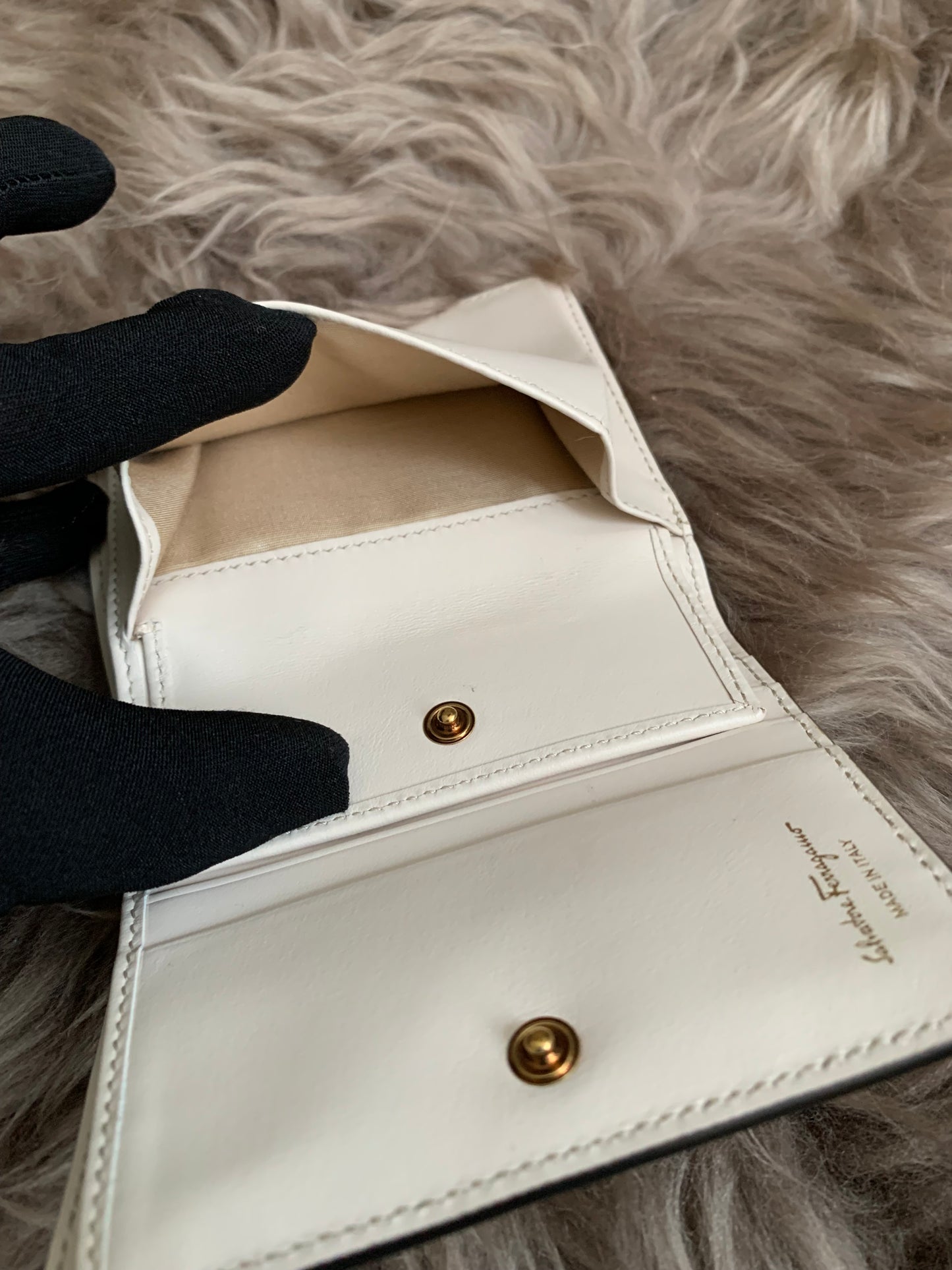 Salvatore Ferragamo Gancini Multicolor Small Wallet