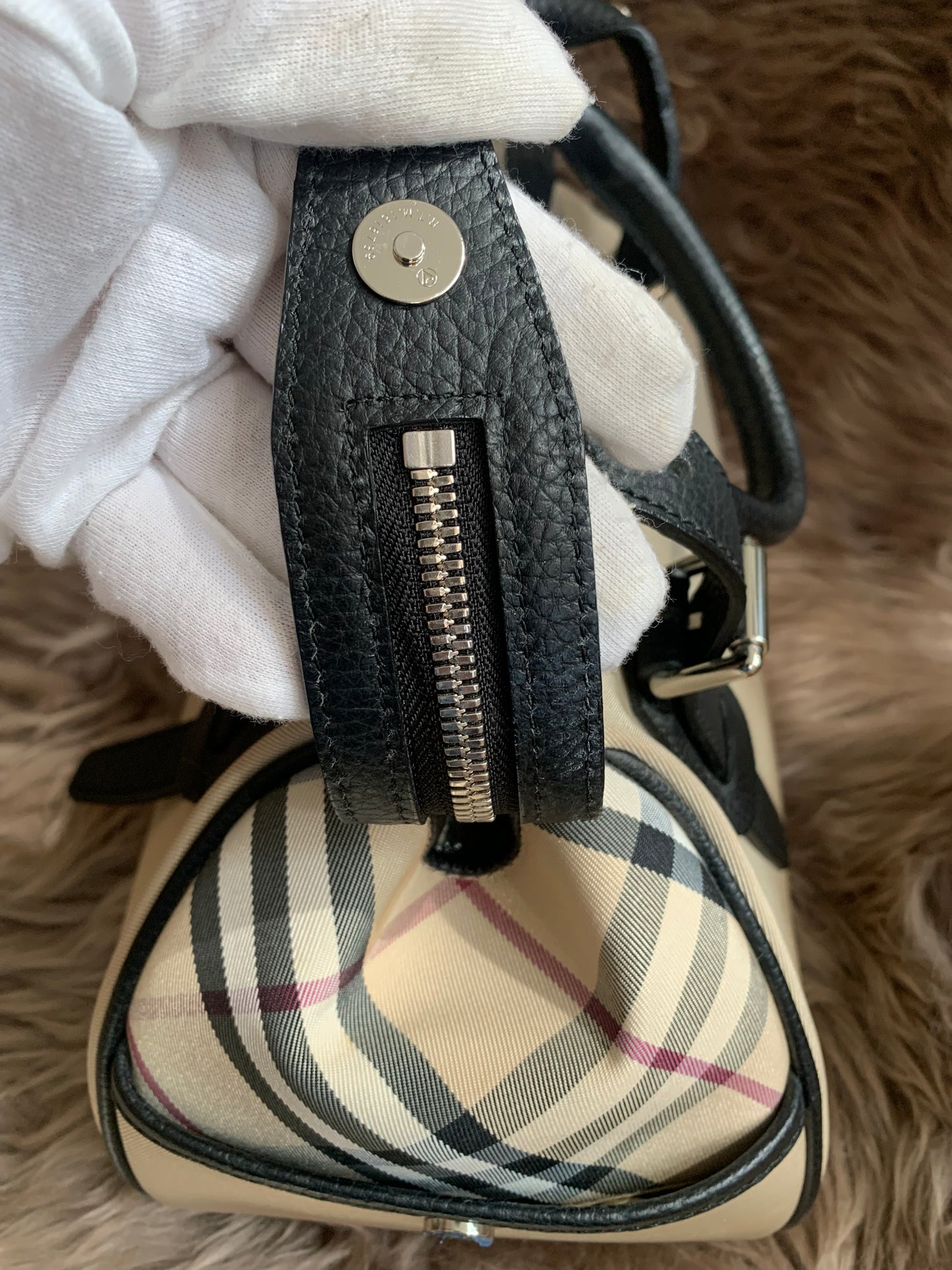 Burberry Nova Check Bowling Boston