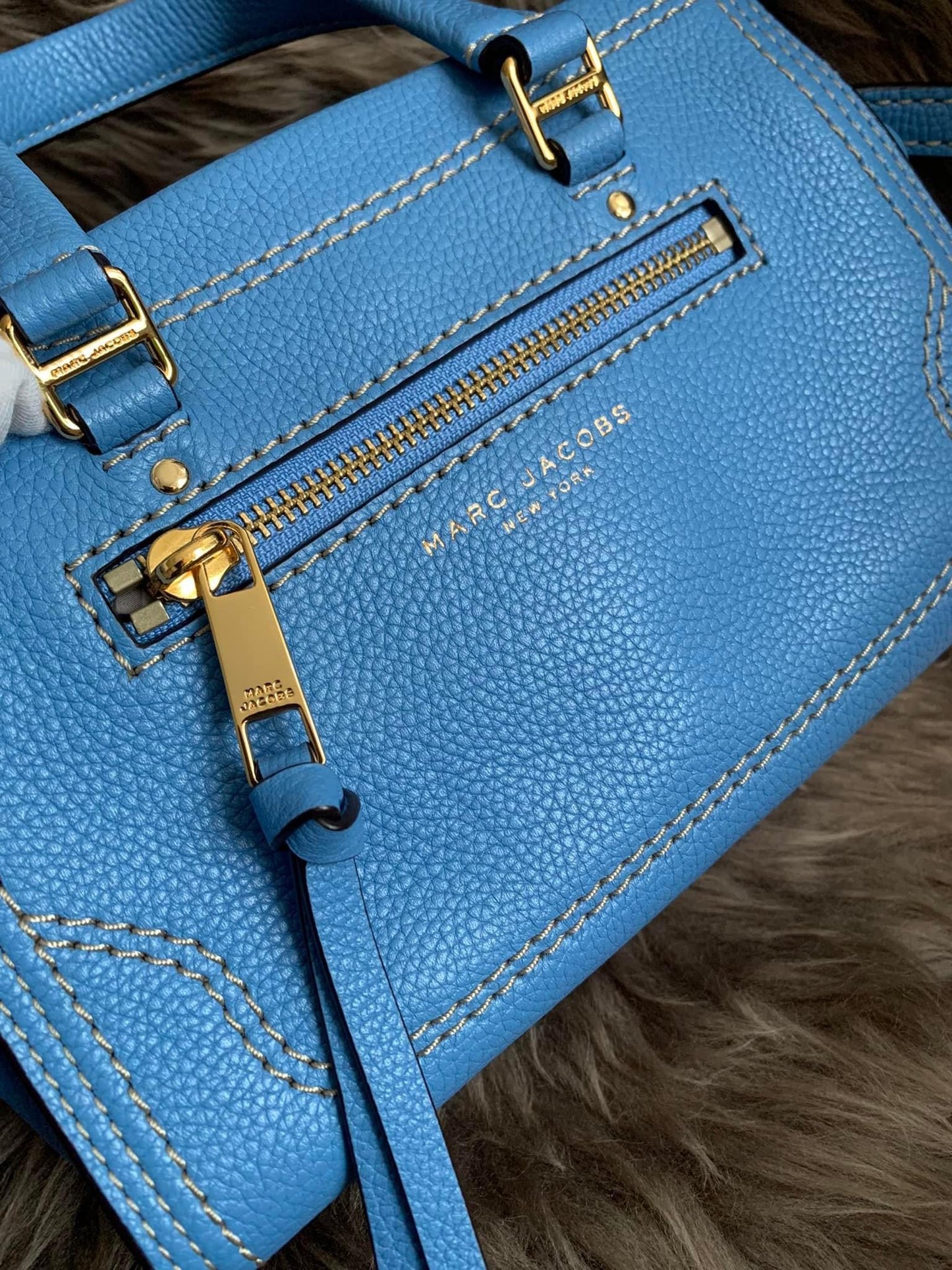 Marc Jacobs Mini Cruiser Satchel Bag in Coastal Blue