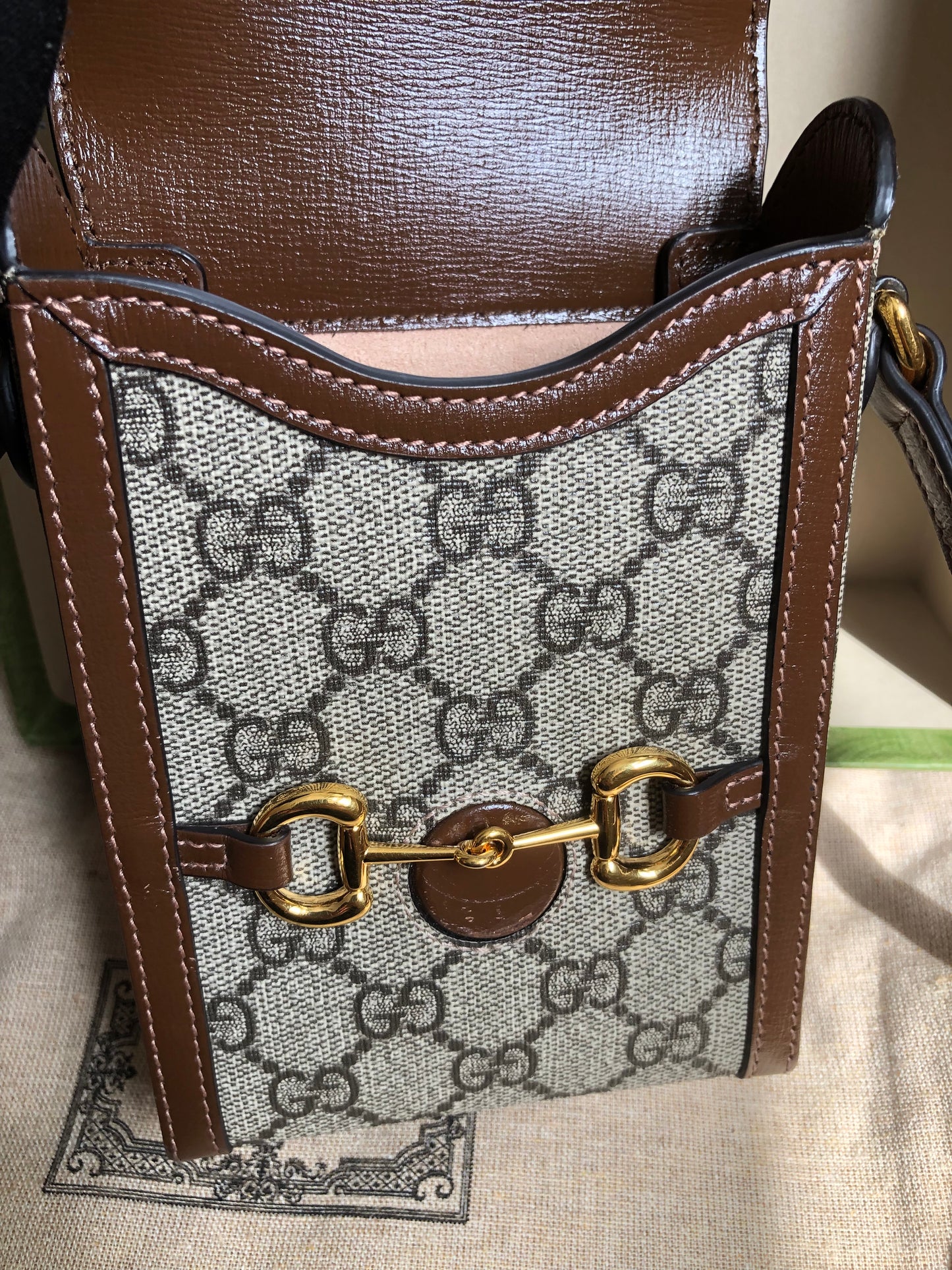 Preloved Gucci Horsebit 1955 mini bag