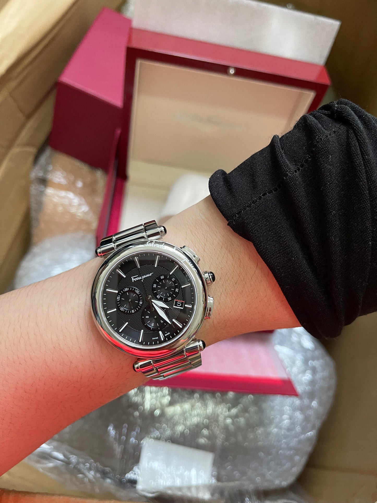 BIG DROP! Preloved Ferragamo Idillio Quartz Chronograph 42mm