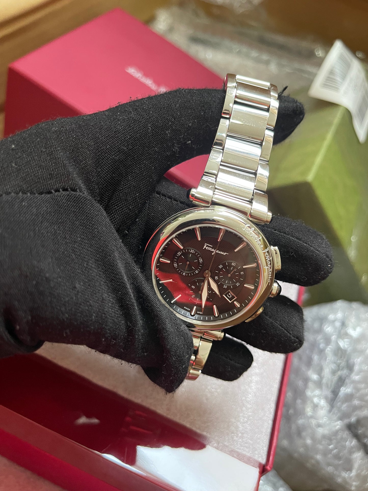 BIG DROP! Preloved Ferragamo Idillio Quartz Chronograph 42mm