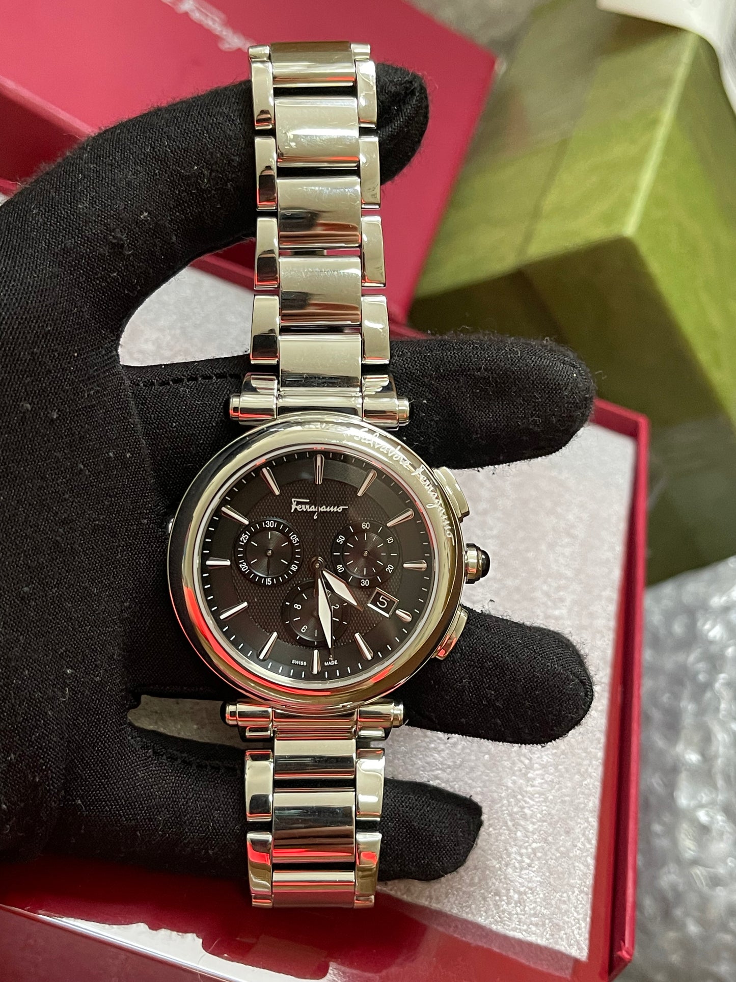BIG DROP! Preloved Ferragamo Idillio Quartz Chronograph 42mm
