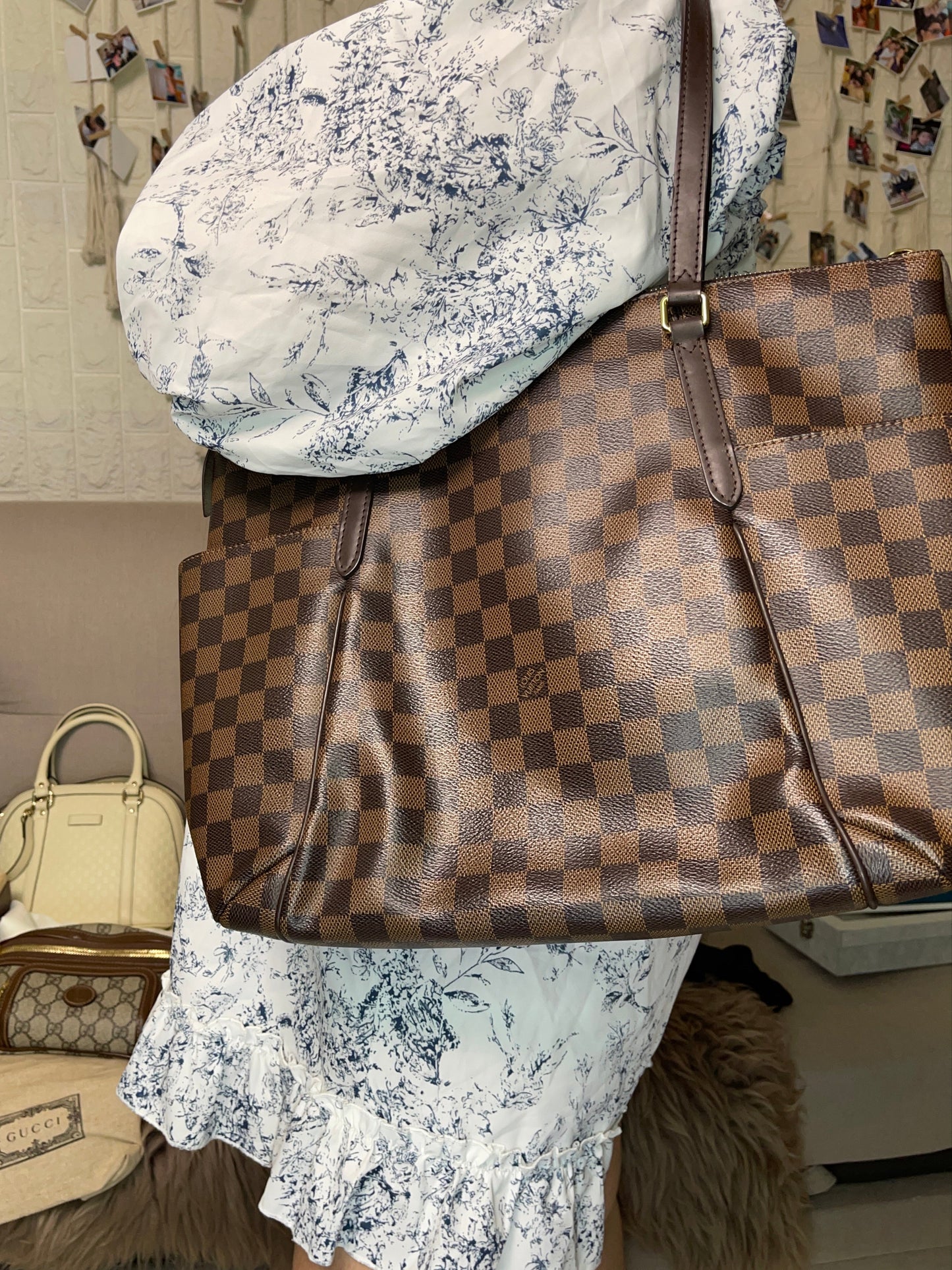 Preloved Louis Vuitton Totally Tote – Damier Ebene
