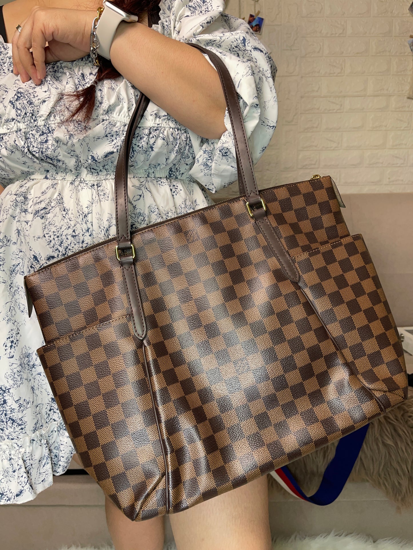 Preloved Louis Vuitton Totally Tote – Damier Ebene