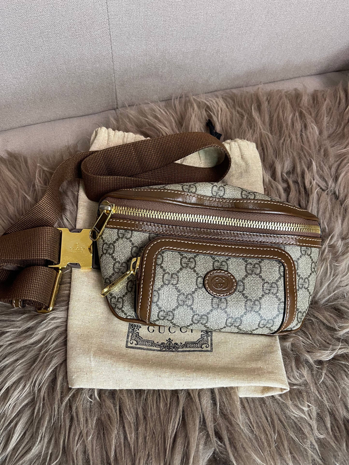 Preloved Gucci Mini Belt Bag – GG Supreme Canvas