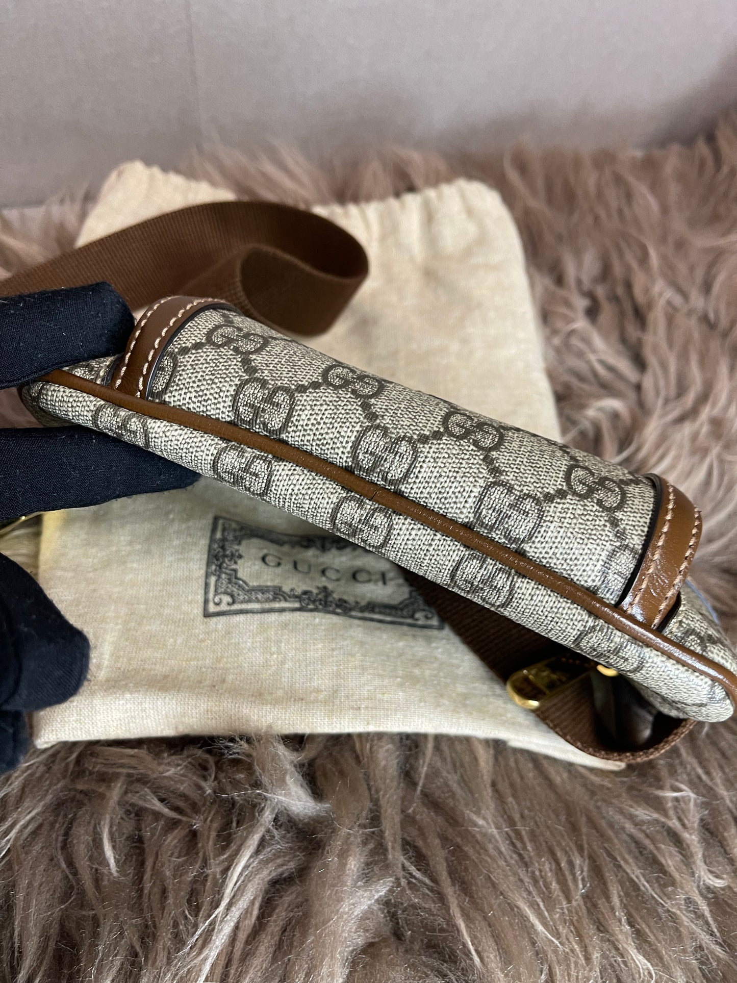 Preloved Gucci Mini Belt Bag – GG Supreme Canvas