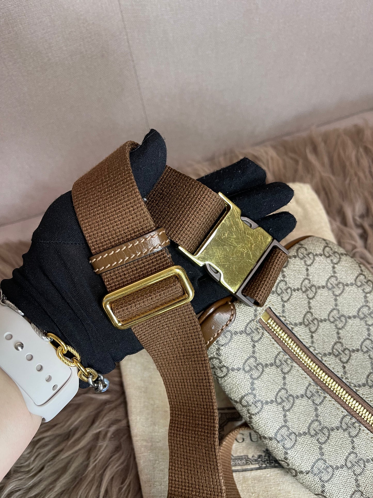 Preloved Gucci Mini Belt Bag – GG Supreme Canvas
