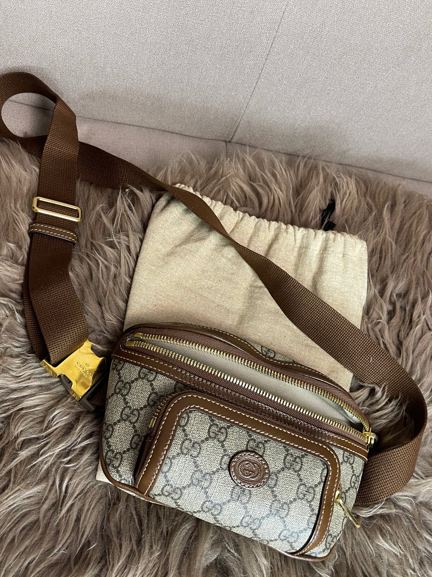 Preloved Gucci Mini Belt Bag – GG Supreme Canvas
