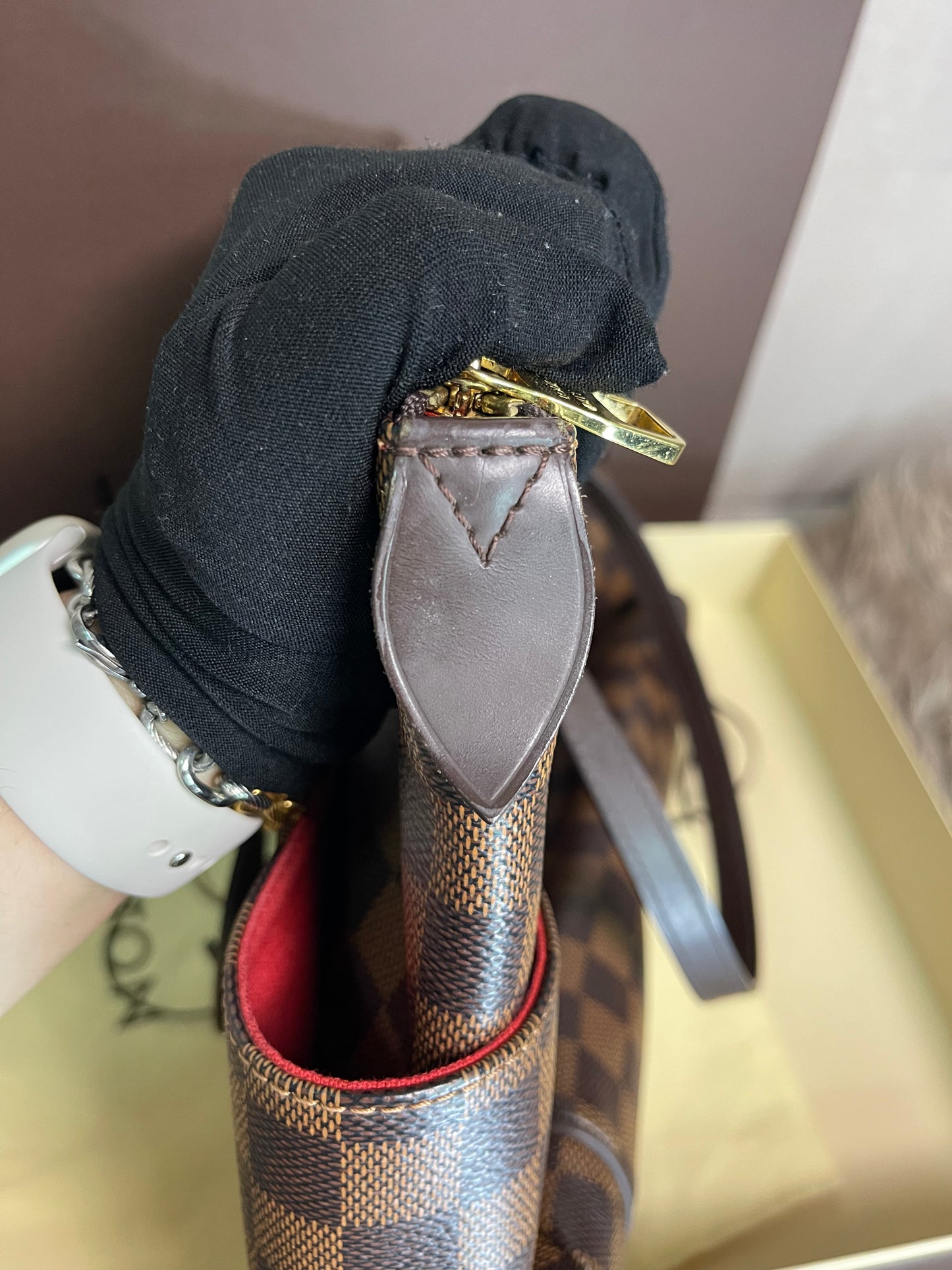 Preloved Louis Vuitton Totally Tote – Damier Ebene