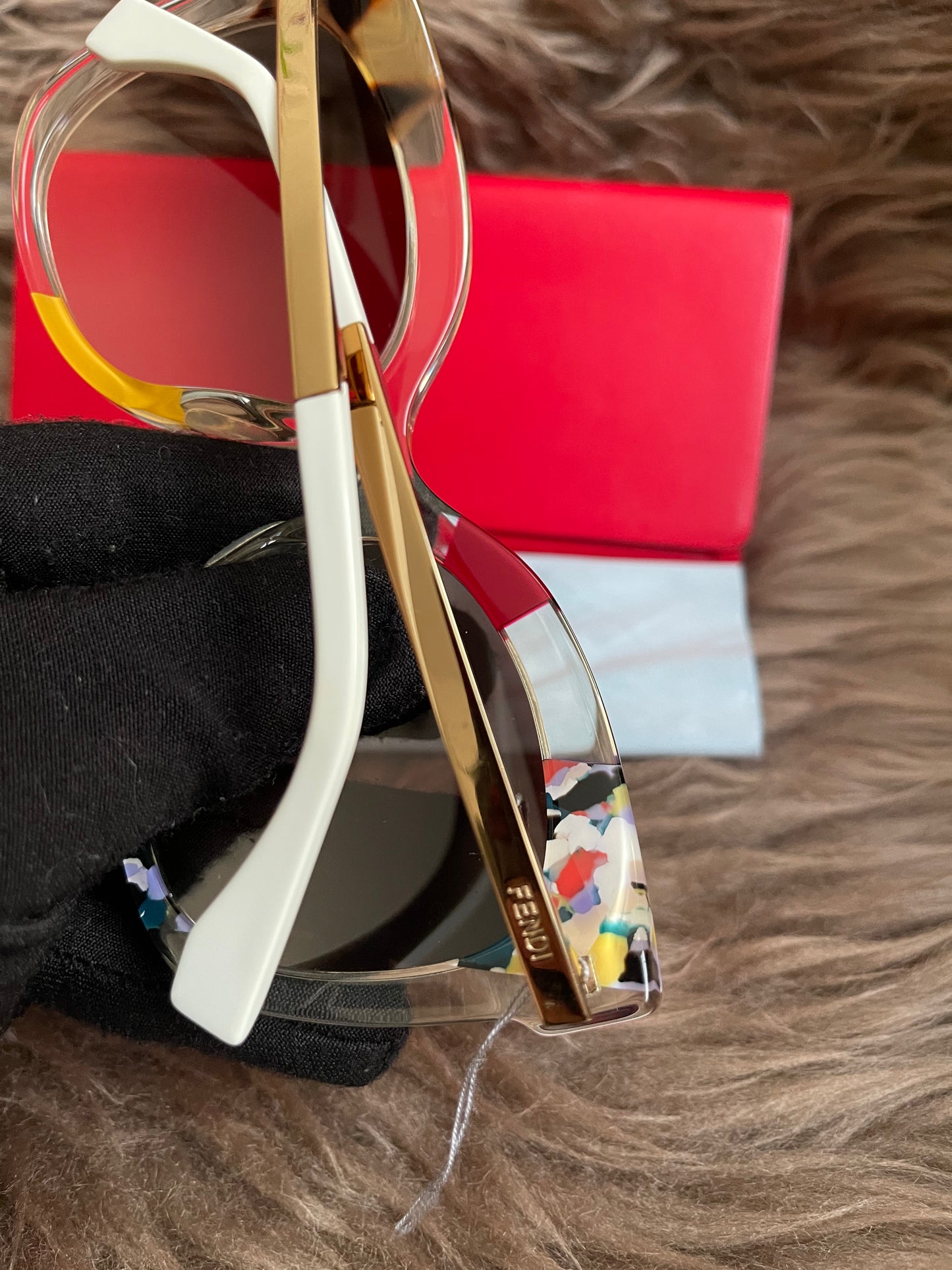 Preloved FENDI 16ss/Jungle/Sunglasses/Wellington/GLD/Women's/FF0179