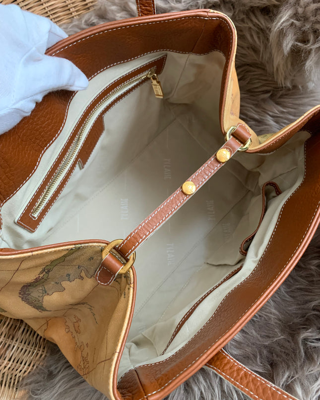 Alviero Prima Classe Leather Tote Bag
