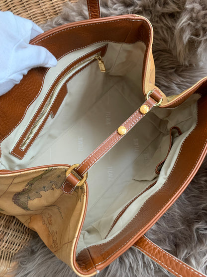 Alviero Prima Classe Leather Tote Bag