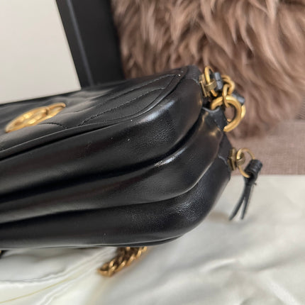 Preloved Authentic Gucci GG Marmont Mini Chain Bag – Black