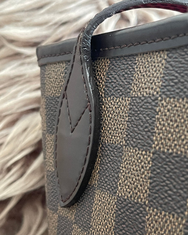 Preloved Authentic Louis Vuitton Neverfull PM — Damier Ebène Canvas