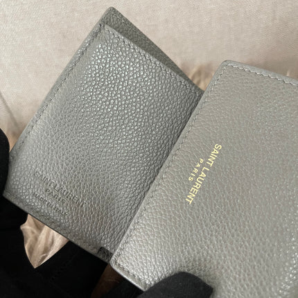 Preloved Authentic Yves Saint Laurent Trifold Compact Wallet