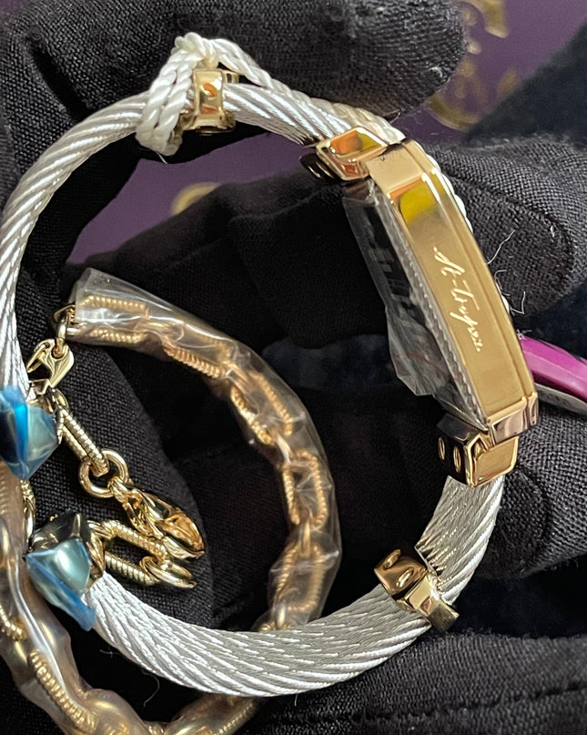Preloved Authentic Charriol St-Tropez Ladies Watch — Two-Tone Silver Cable & Gold