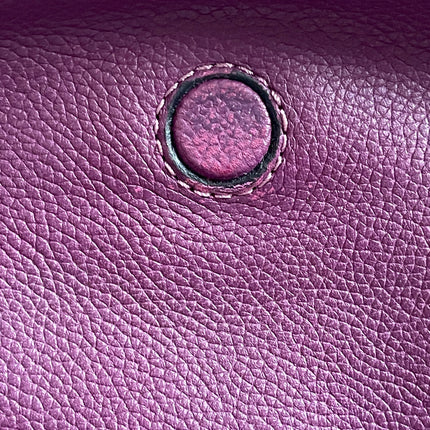 Preloved Authentic Marc Jacobs Interlock Saddle Bag in Plum