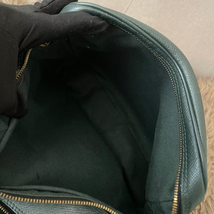 Preloved Authentic Louis Vuitton Green Taiga Leather Reporter PM Messenger Bag