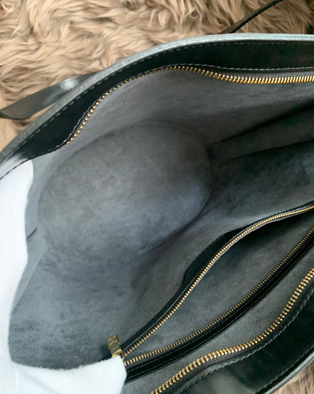 Louis Vuitton Black Epi Leather Saint Jacques PM Tote