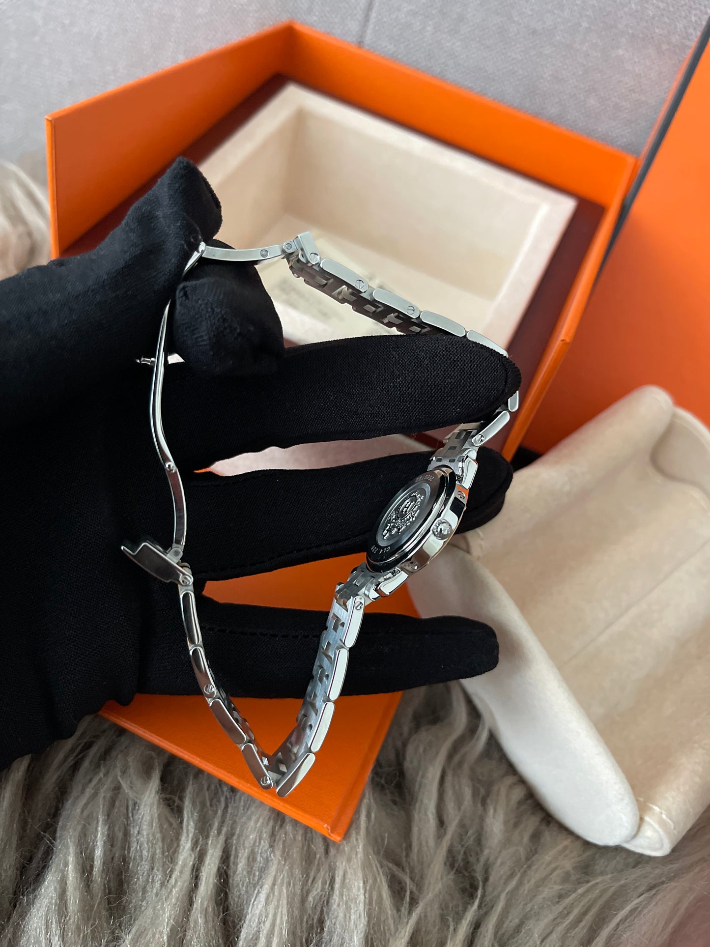 Preloved Authentic Hermès Clipper Watch 2 tone
