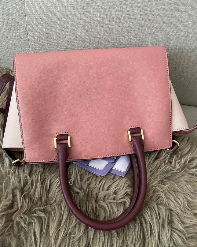 Preloved Authentic Michael Kors Selma Saffiano Leather Medium Satchel