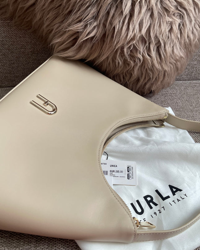 Preloved Authentic Furla Miastella Hobo Bag in Beige